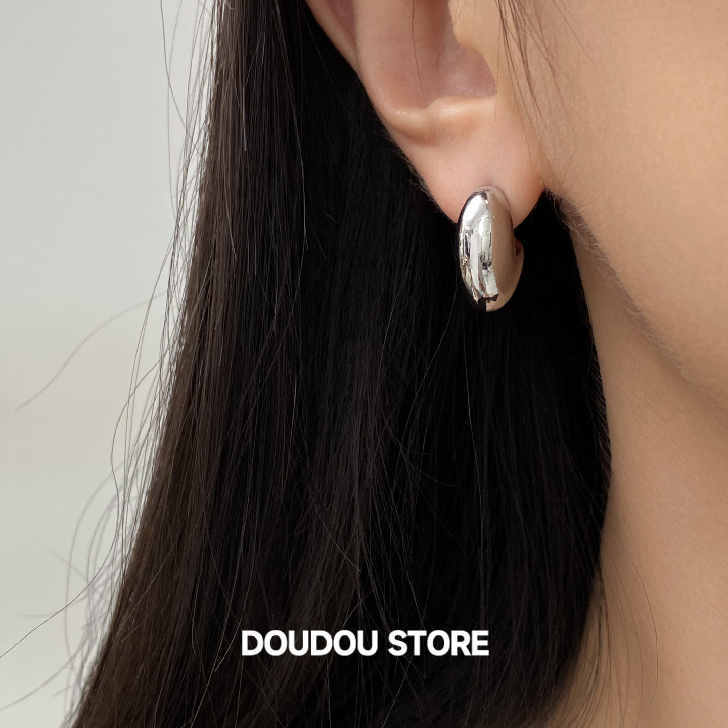 doudoustore金属水滴耳环