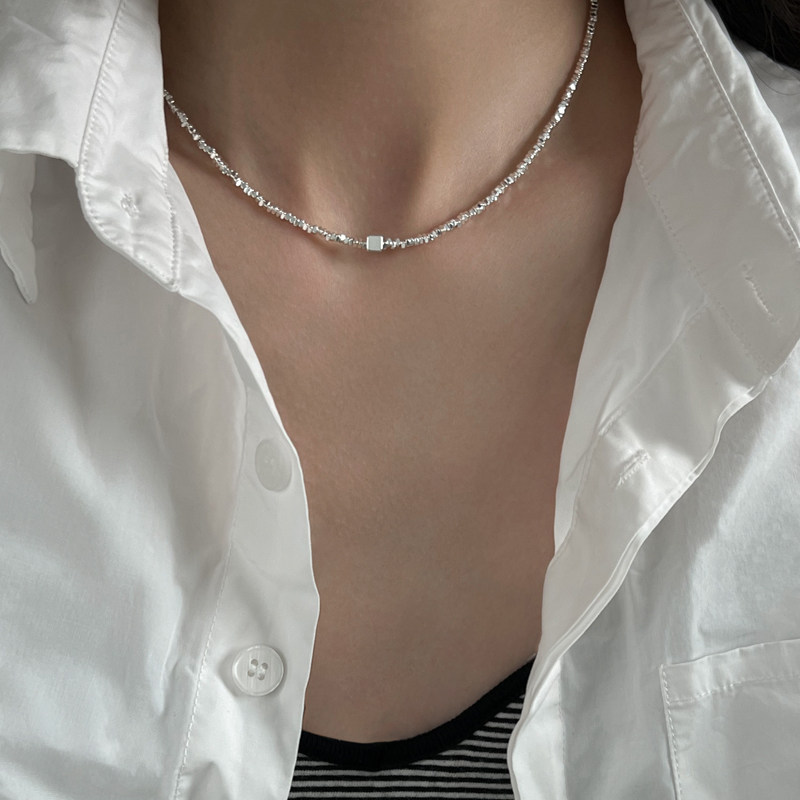 doudoustore碎银子项链