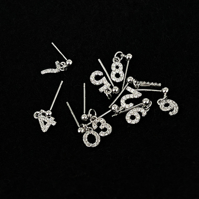 创意幸运数字耳钉情侣