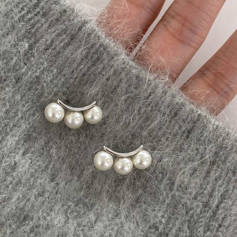 doudoustore弧度耳钉