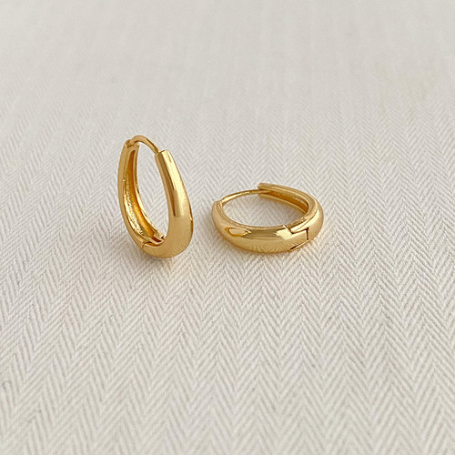 法式复古风气质水滴形圆圈耳扣