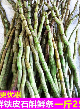 新鲜铁皮石斛鲜条500g一斤食用滋补仿野外种植云南霍山枫斗统货花