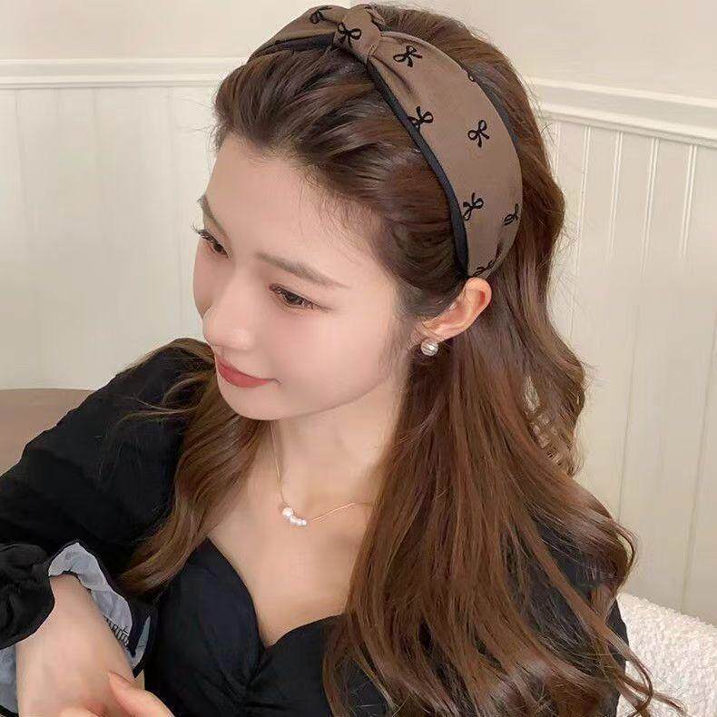 优选蝴蝶结发箍女双层布艺发箍