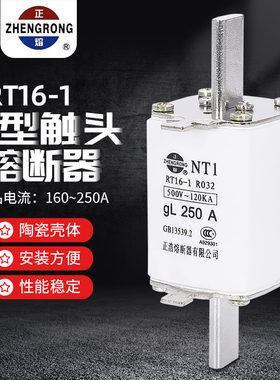 NT1 RT16-1 R032/RT20gL125A160A200A225A250A500V保险熔芯熔断器