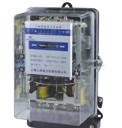 电表DT862-4 三相四线电能表 透明家用电表 机械式电度表