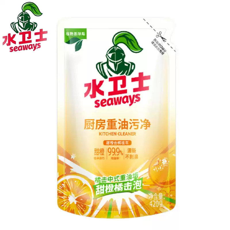 水卫士厨房重油污净甜橙420克图片