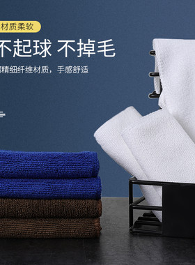 清洁餐厅擦桌布咖啡色吸水毛巾