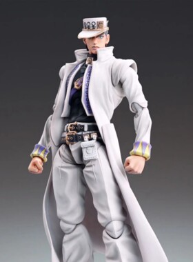 JOJO的奇妙冒险 超像可动 空条承太郎 白衣 模型手办