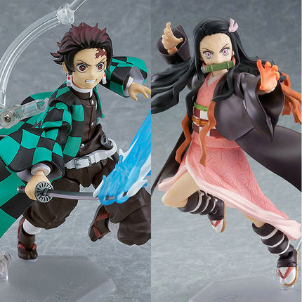 Figma498 炭治郎508祢豆子522我妻善逸可动换脸手办模型