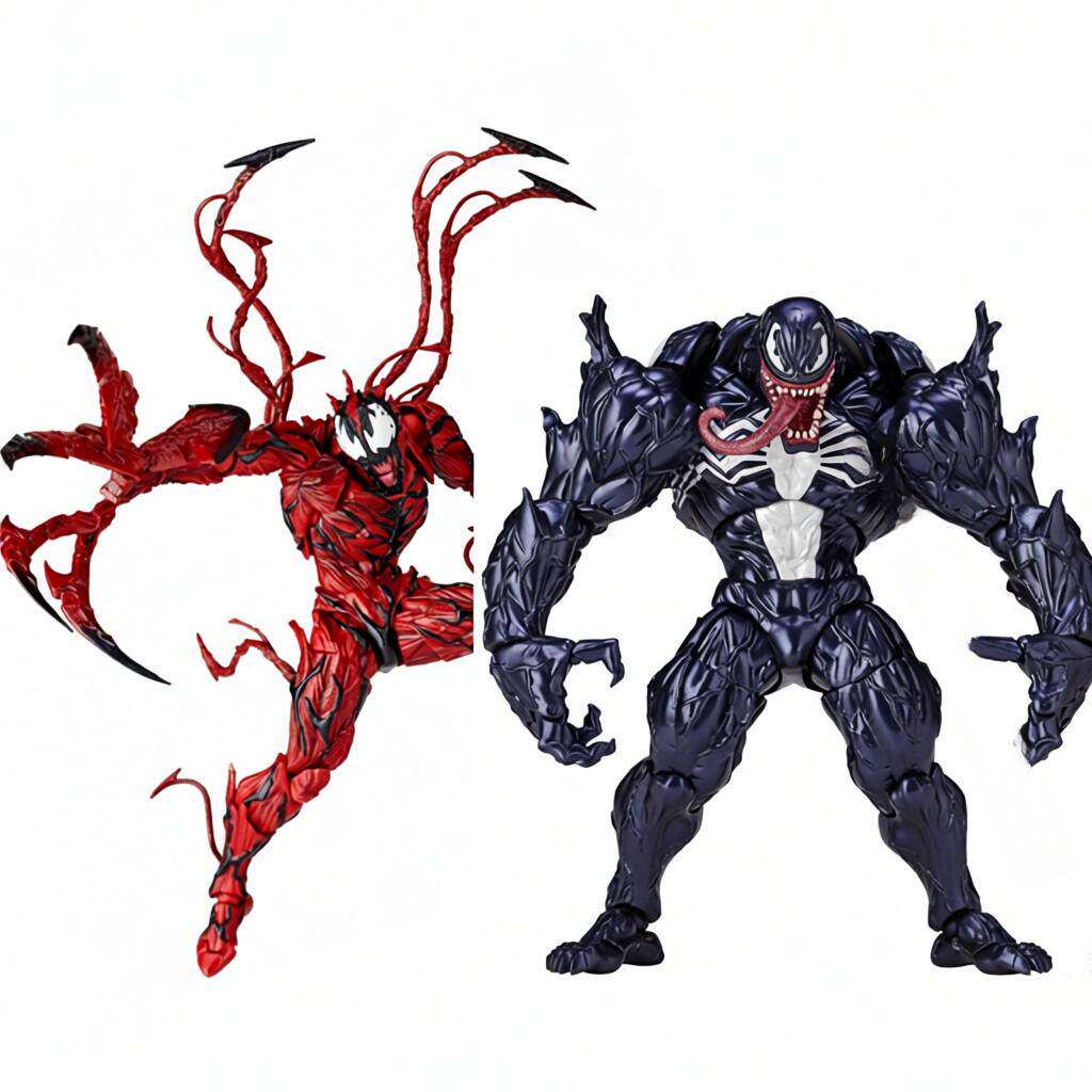 超凡蜘蛛侠 毒液 Venom 埃迪 布洛克 山口式 屠杀 可动手办 模型图片