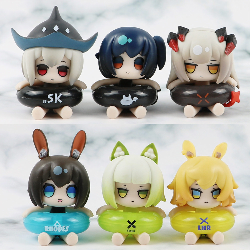 明日方舟arknights海滩派对手办模型   扭蛋盲盒手办公仔摆件礼物