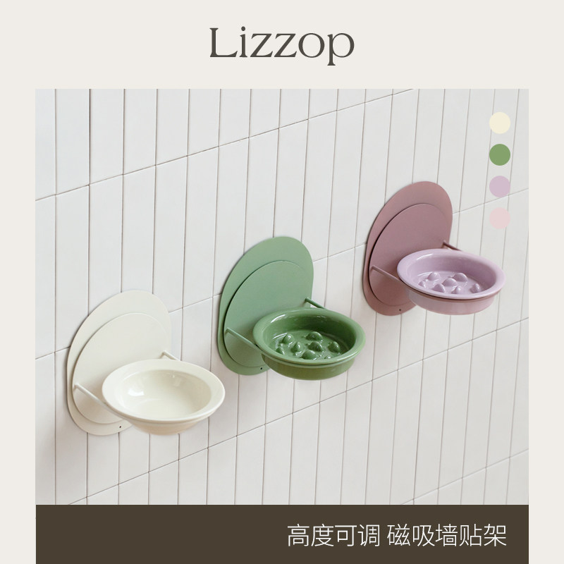 宠物猫碗粮食碗壁挂墙贴磁吸架图片