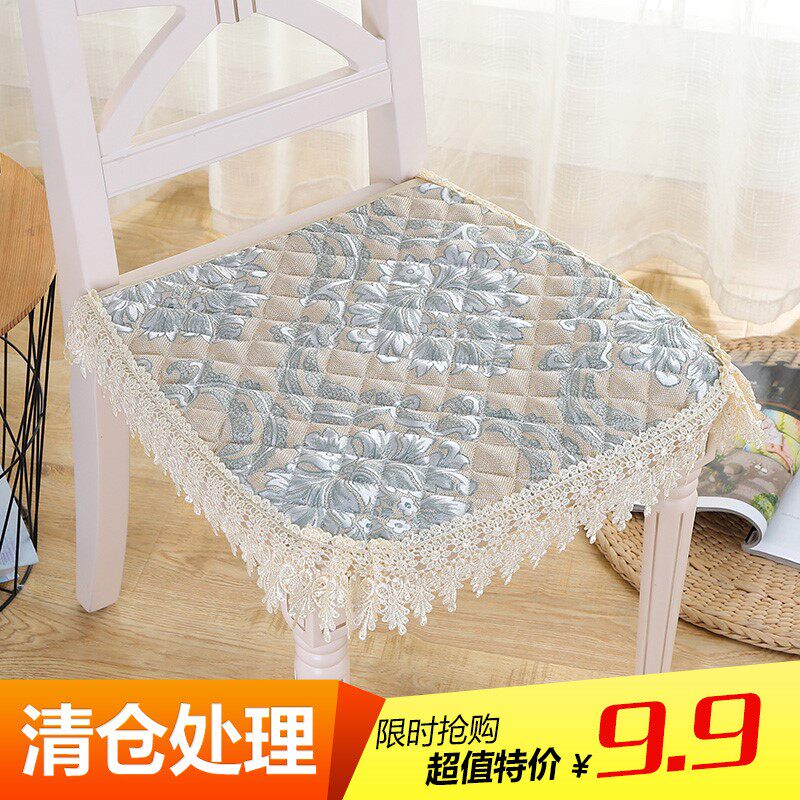 餐椅垫家用餐桌椅子座椅垫子四季通用板凳欧式防滑马蹄形薄款坐垫