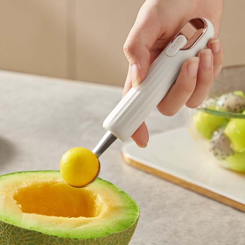 挖球器不锈钢挖水果球分割切西瓜雪糕冰淇淋挖勺器圆勺水果取肉器