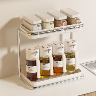 厨房油壶调料罐套装食品级家用高端喷油壶调料收纳盒酱油醋调料瓶