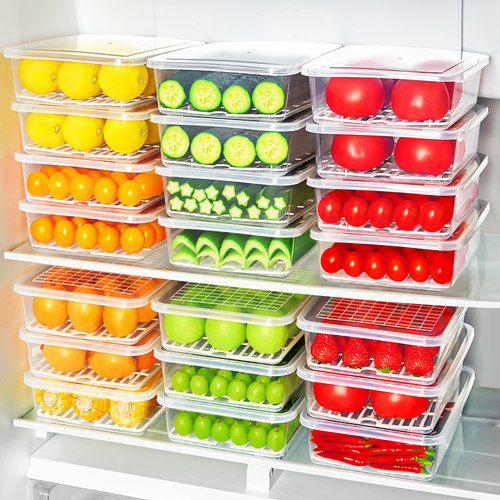 日本冰箱收纳盒食品级厨房