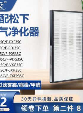 适配松下空气净化器滤芯PDF35/VDG/VXG/PXJ/50X/70/71/90C过滤网