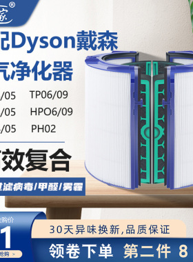 适配Dyson戴森风扇空气净化器滤芯PH02过滤网TP/HP/DP04/05/06/09