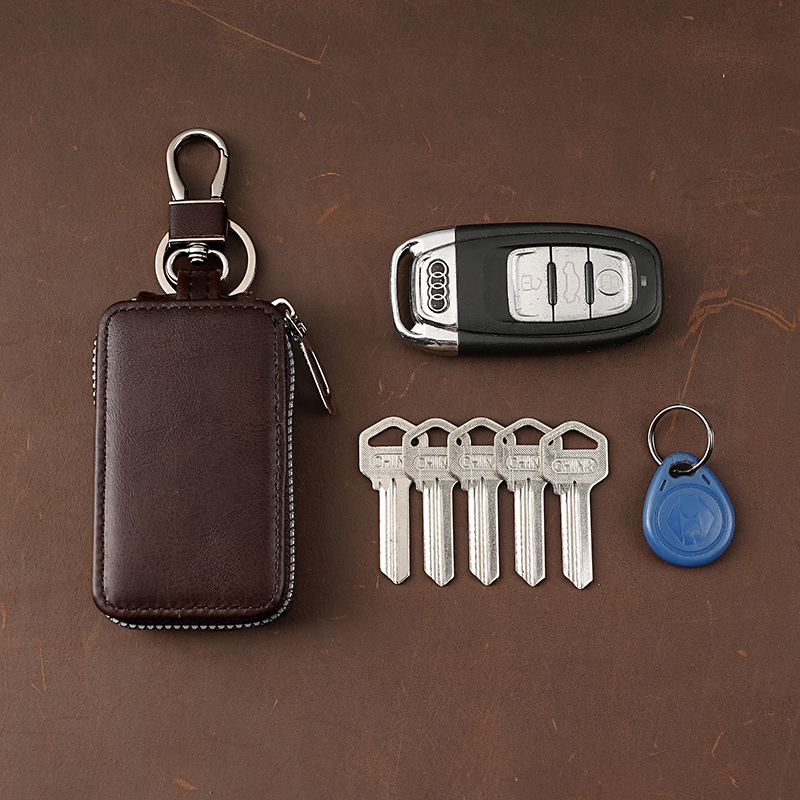 钥匙包男款2024年新款软皮大容量汽车钥匙收纳包通用车钥匙保护套