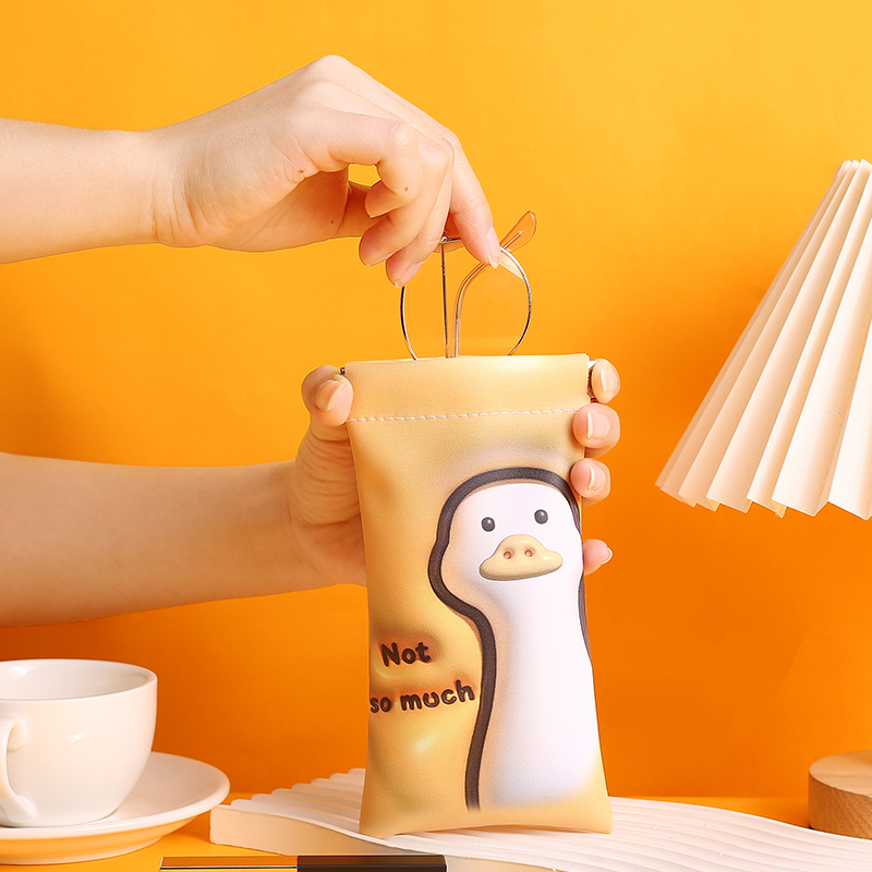 原创眼镜袋墨镜太阳镜眼镜收纳盒抗压便携自动闭合女式眼睛收纳包