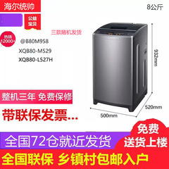海尔10公斤洗衣机全自动大神童8kg家用波轮洗衣机统帅直驱变频