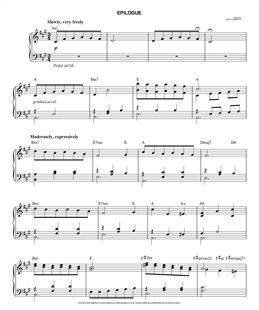 EPILOGUE爱乐之城电影原声钢琴谱-电子版-流行钢琴曲谱-电子谱
