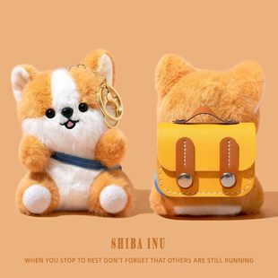 适用oppo enco air4pro保护套oppoencox3耳机壳oppoencor4蓝牙oppoencofree4盒oppoencoair4新声版吐舌柴犬