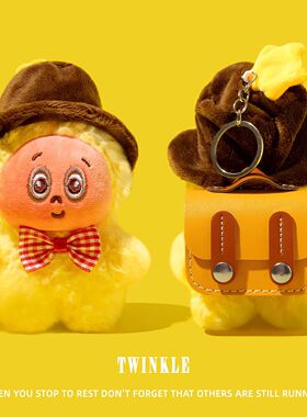 适用qcy melobuds pro保护套n70蓝牙n60耳机壳crossky c50保护壳ailybuds pro/lite/buds anc连体毛绒牛仔帽