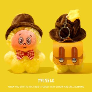 适用qcy melobuds pro保护套n70蓝牙n60耳机壳crossky c50保护壳ailybuds pro/lite/buds anc连体毛绒牛仔帽