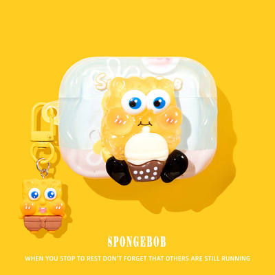 适用华为新款耳机保护套海绵宝宝