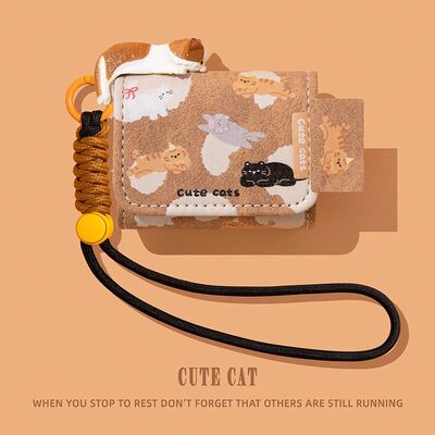 适用realme真我budst200x保护套t200lite蓝牙buds air7耳机壳6pro耳机盒t310保护壳t01耳机套连体盒趴趴小猫