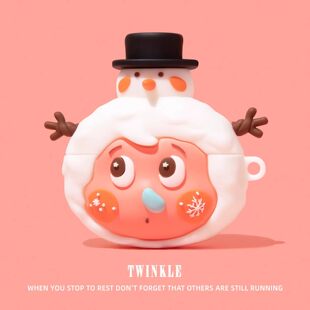 适用airpods4保护壳airpodspro3保护套airpodpro2耳机壳airpord3pro蓝牙airpord4苹果ipods三代盒雪人星星人