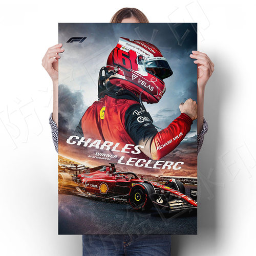 法拉F1车队查尔斯勒克莱尔海报