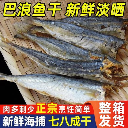 去头巴浪鱼干咸鱼肉迟仔鱼干晒鳀鱼鱼肉干广西渔家晾晒海鲜干货