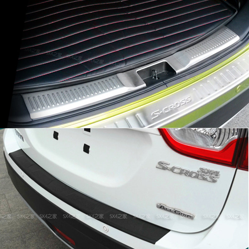 铃木锋驭骁途专用改装尾箱内外不锈钢后护板 后备箱包边护板特价