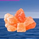 天然橙盐原矿水晶原石扩香石香薰石客厅桌面盐灯摆件矿物装 饰