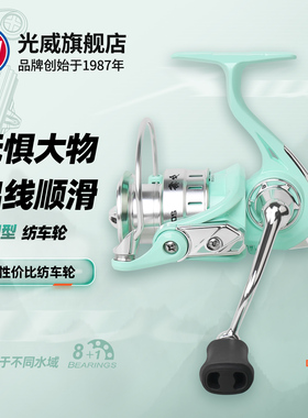 光威夕雾泛用纺车轮鱼线轮左右手互换路亚海钓抛投渔轮轻量8+1轴
