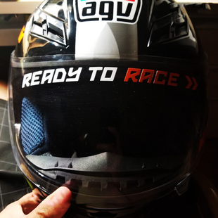 适用KTM790/890/1290SuperDuke超级公爵改装反光头盔贴纸减震贴花