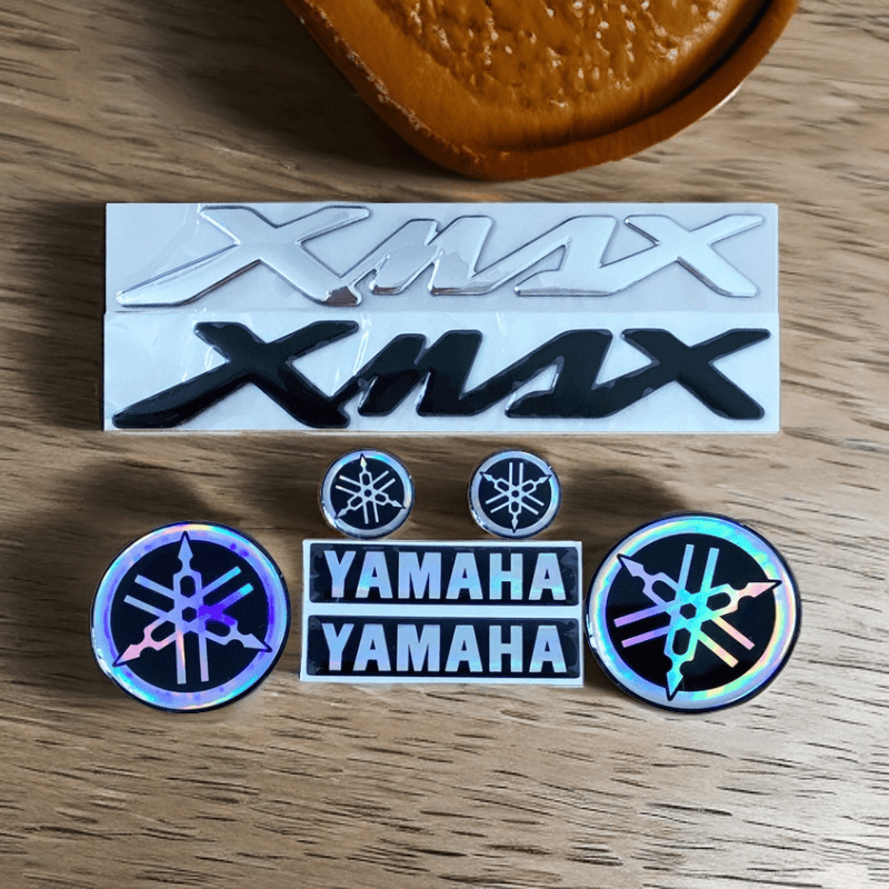 适用雅马哈立体电镀贴花摩托车改装标贴TMAX500 530TMAX560装饰贴