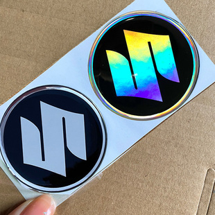 金属铝贴摩托车踏板车uy改装 SUZUKI 车标贴花侧边贴适用于铃木125