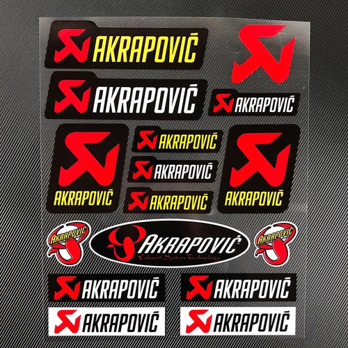 摩托车天蝎排气管贴纸个性创意装饰尾喉反光车贴AK金属贴边箱装饰