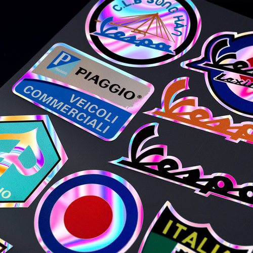 改装电动摩托车反光车身贴纸贴花