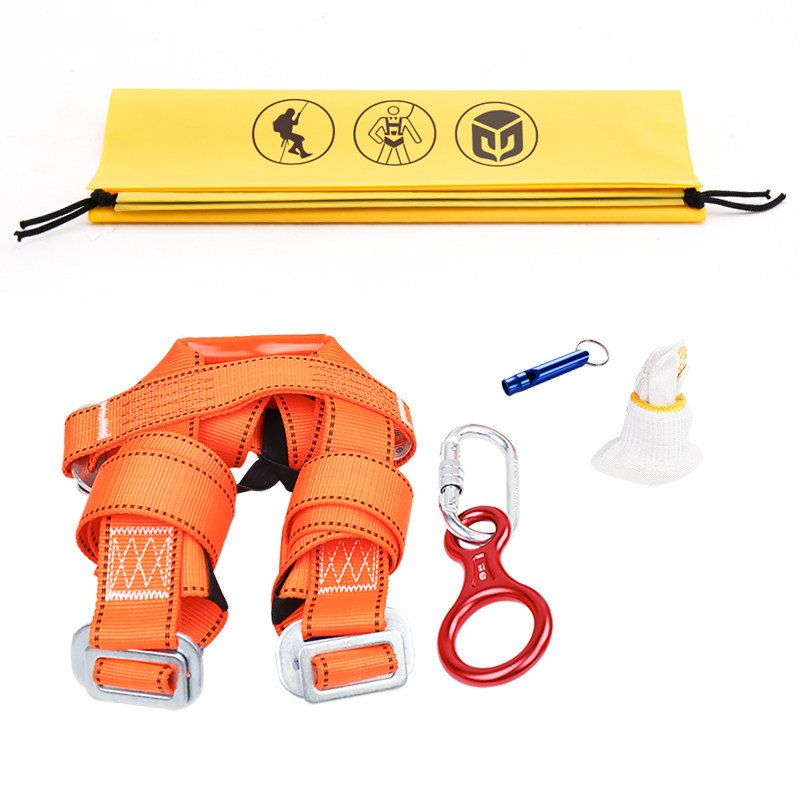 消防绳子逃生套装家用救生绳腰带配件安全带八字环缓降器安全扣