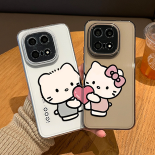 爱心kitty猫小狗手机壳适用iqoo15透明iqooneo10情侣13凯蒂猫12pro趣味11s新款z9turbo+高级感8/7se6/por外壳