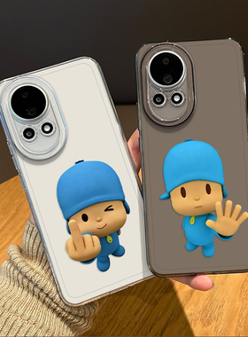 竖中指小P手机壳适用华为nova14透明13pro情侣12ultra搞怪11se趣味10简约创意9新款8线条男女7外壳por保护套