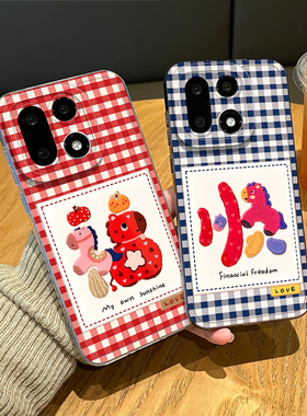 福顺格纹小马手机壳适用一加15本命年1+ace6新年13T过年5pro透明12情侣3马年11新款2限定oppo外壳oneplus防摔