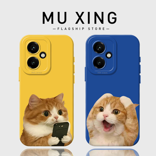 崩溃猫咪手机壳适用荣耀系列