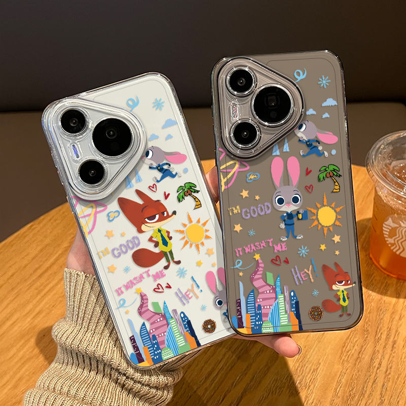 涂鸦尼克朱迪手机壳适用华为系列