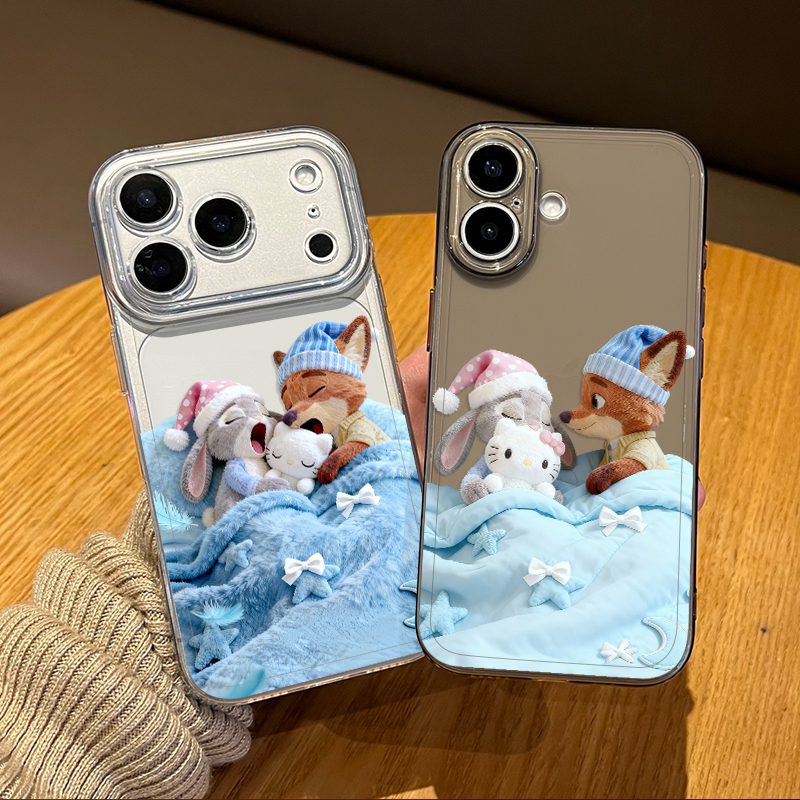 睡觉尼克朱迪手机壳适用苹果系列