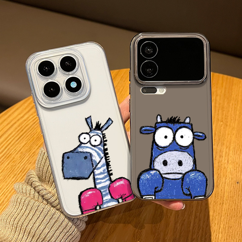 拳击牛牛小马手机壳适用小米17promax透明15pro新年14ultra搞怪13趣味12x情侣xiaomi11新款10s马年por外壳女